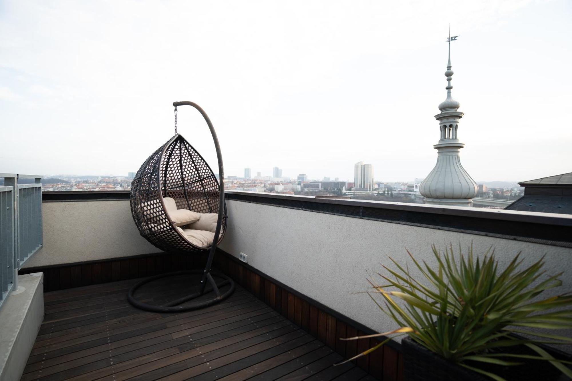Luxury Rooftop Appartment With Fantastic Views Prague Exterior photo